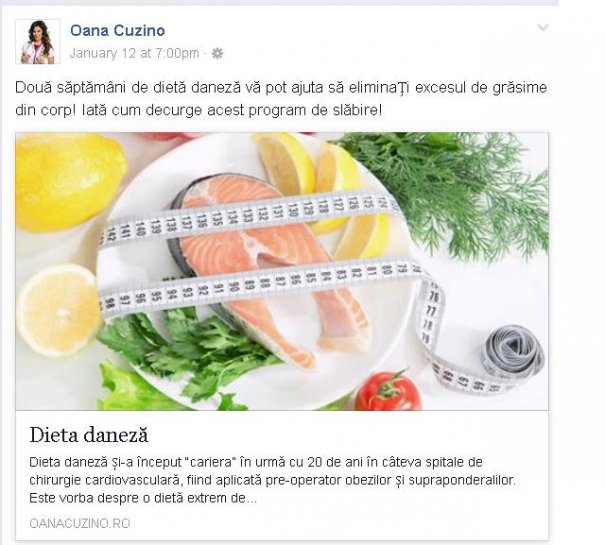 Oana Cuzino: am slăbit după detoxifiere